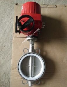 Van bướm điện có tay phụ